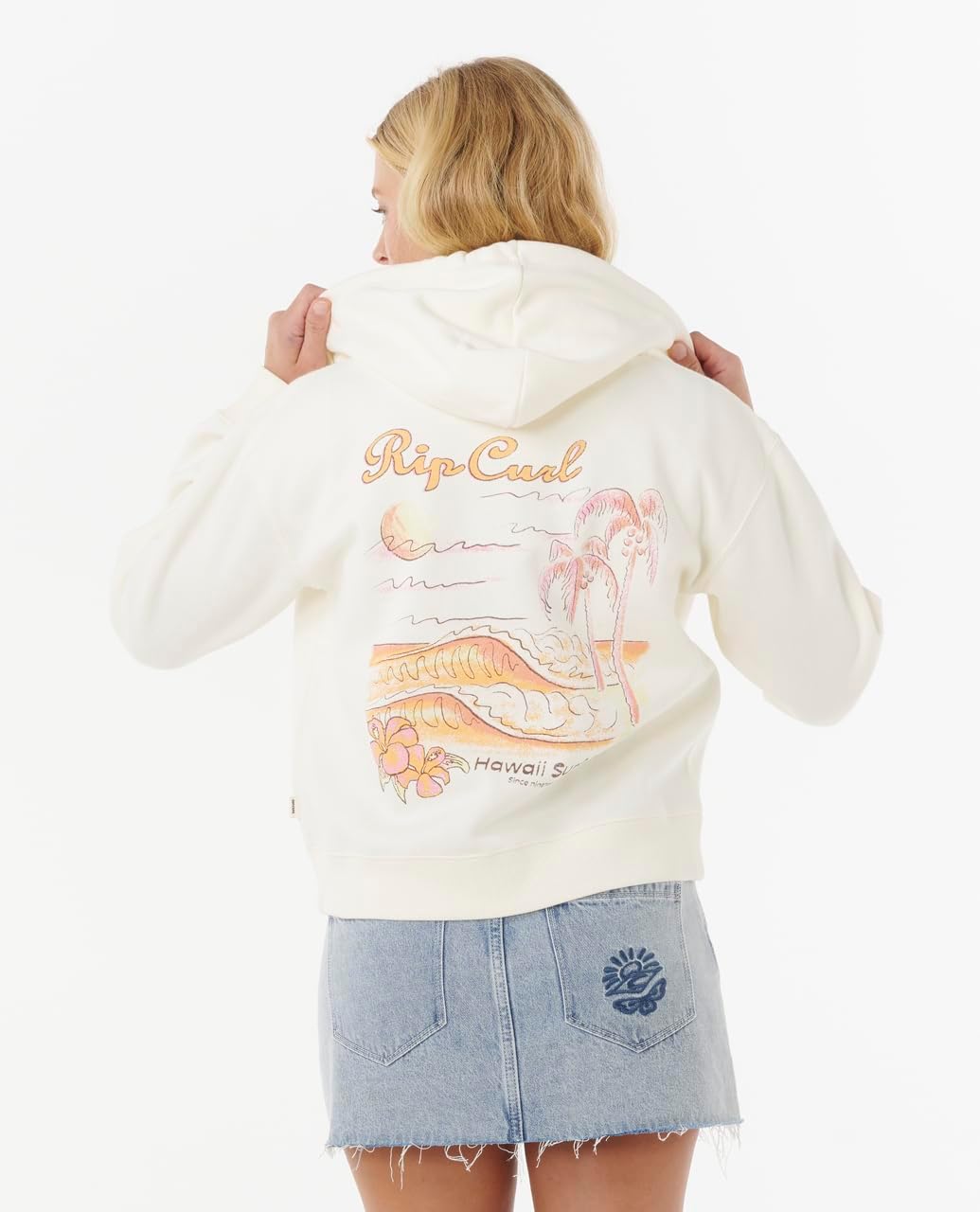 Rip Curl Women's Waikiki Zip-up Hooded Fleece Sweatshirt