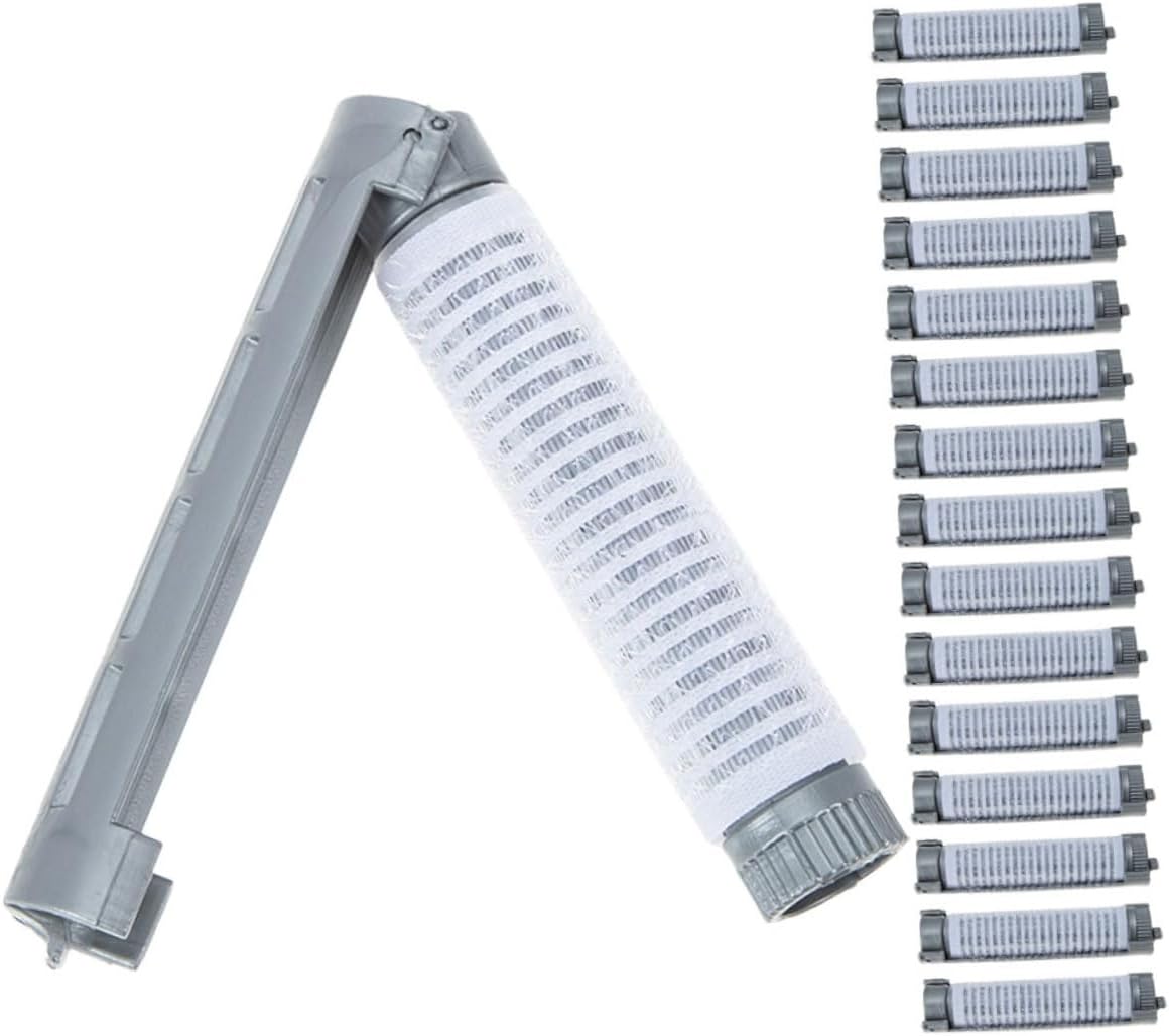 minkissy 16Pcs Perm Gereedschap Haar Crimper Perm Staven Grote Haarkrulspelden Hair Curling Rollers Hot Rollers Voor Kort Haar Curler Clips Curling Pluizige Haar Clips Roller