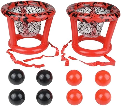 Wicked Big Sports - Cabezas inflables de canasta divertida, juego de baloncesto o lanzamiento para jugar al aire libre o en interiores, rojo (1913)