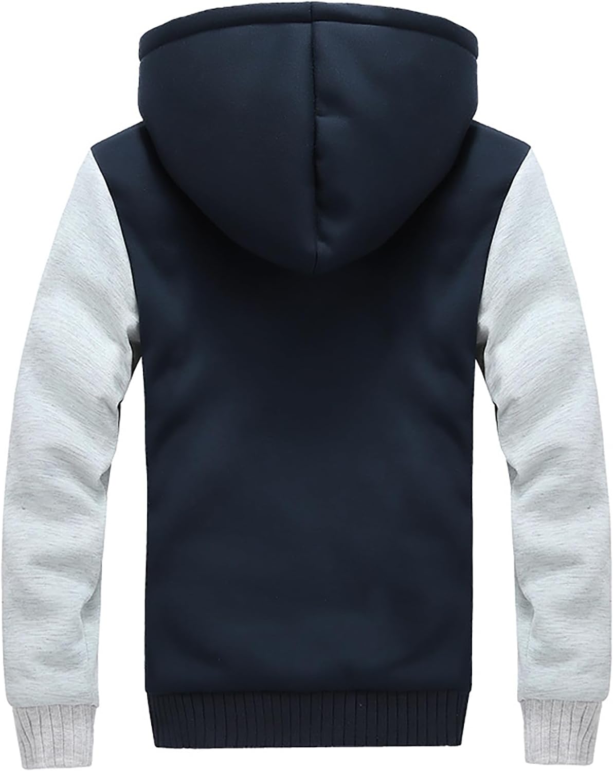 Men's Heavyweight Fleece Hoodie Winter Jackets Full Zip Wool Warm Thick Coats