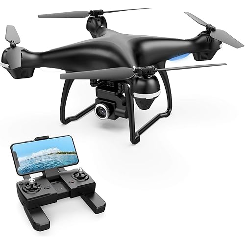 Holy Stone 2K GPS FPV RC Drone HS100 with HD Camera Live Video and GPS Return Home, Large Quadcopter with Adjustable Wide-Angle Camera, Follow Me, Altitude Hold, 18 Minutes Flight, Long Control Range