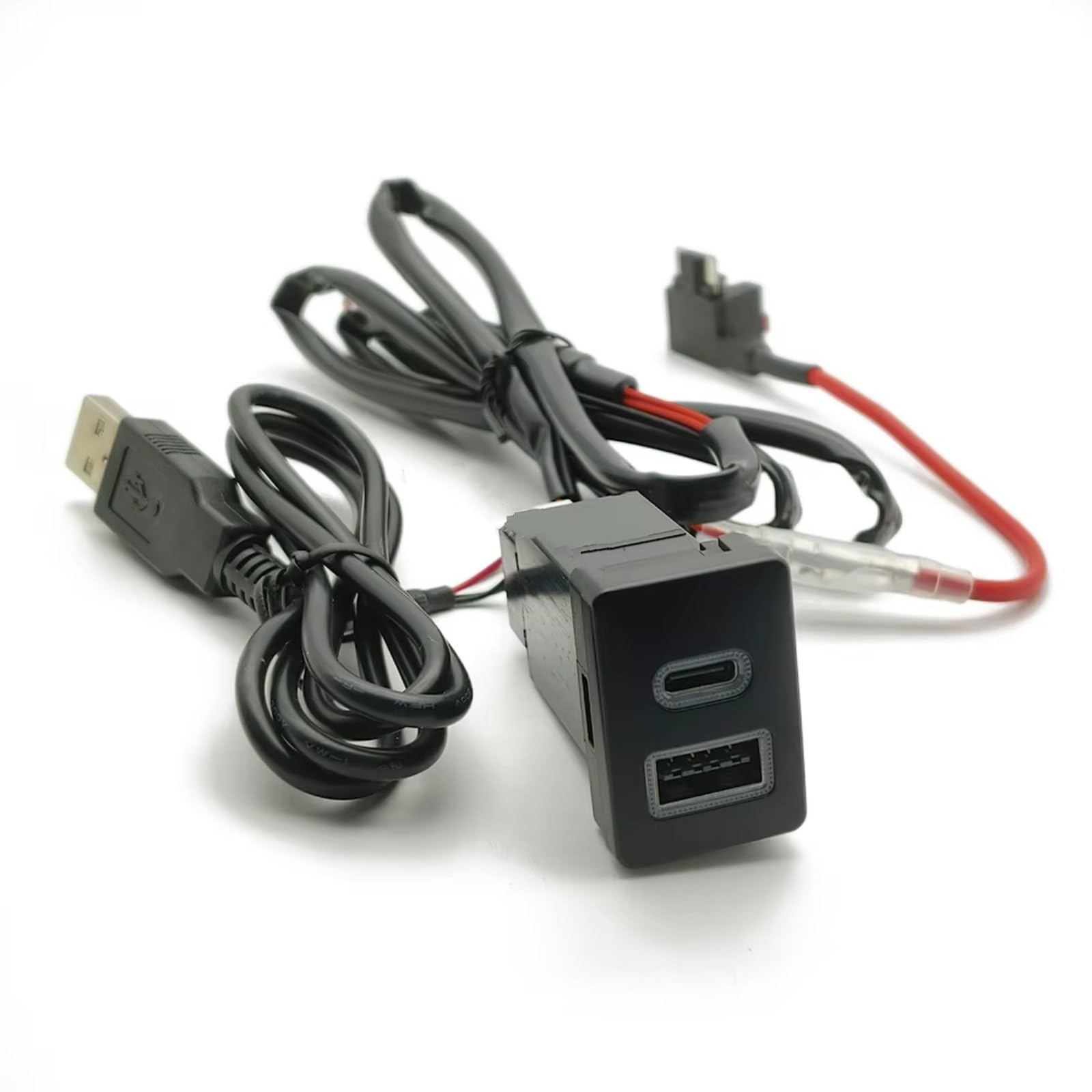 Enchufe módulo USB AUX Enchufe USB De Consola Compatible Con Toyota Para Prius Coche Para Cargador PD Carga Rápida QC3.0 Carga Teléfono Audio U-disk Flash Socket