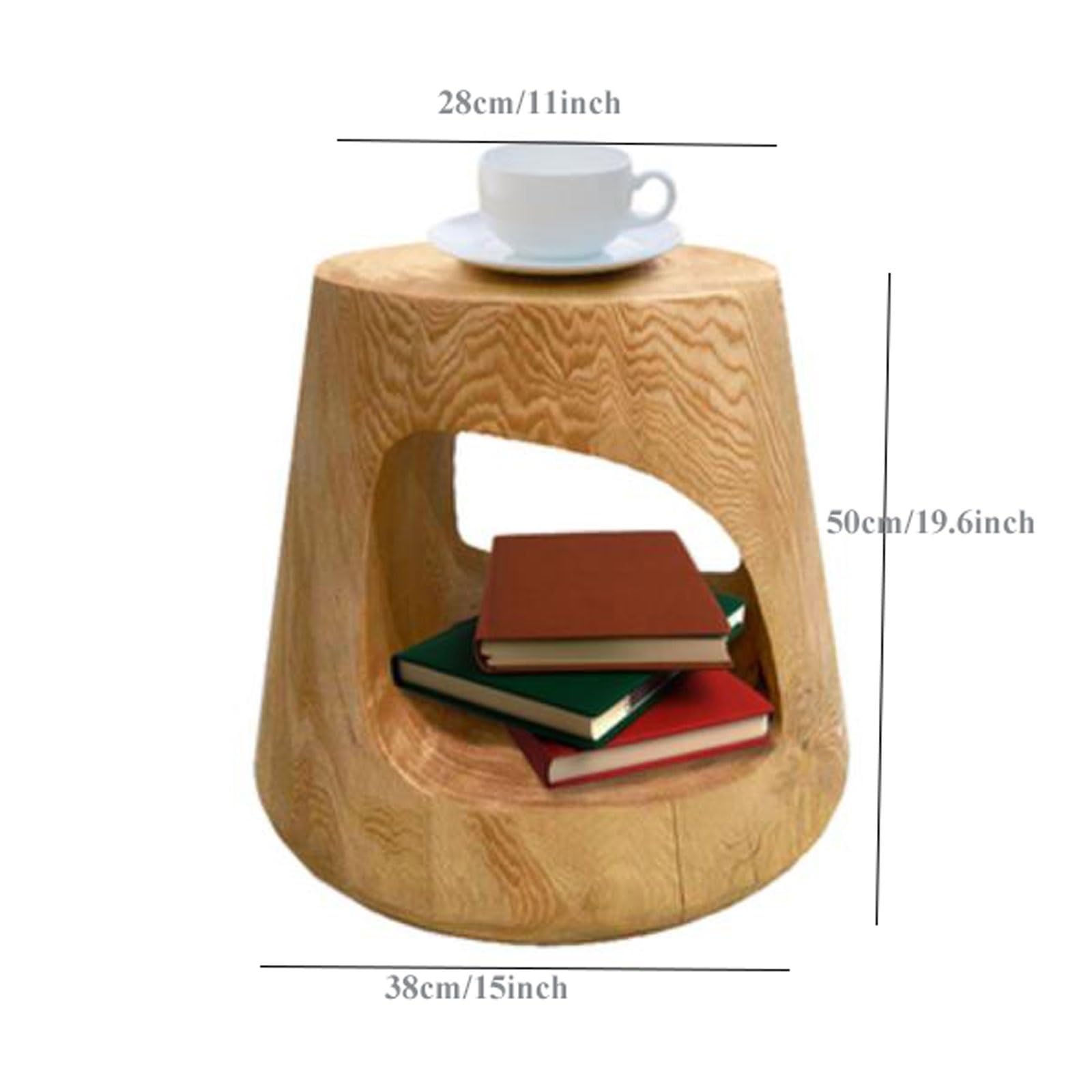 Sofa Round Rustic Garden Stool Wood Indoor Outdoor Seating & End Table , Small Side Table Coffee Table, Portable Furniture Plant Stand Ideal for Entertaining, Gardening & Decor Sofas For Living Room