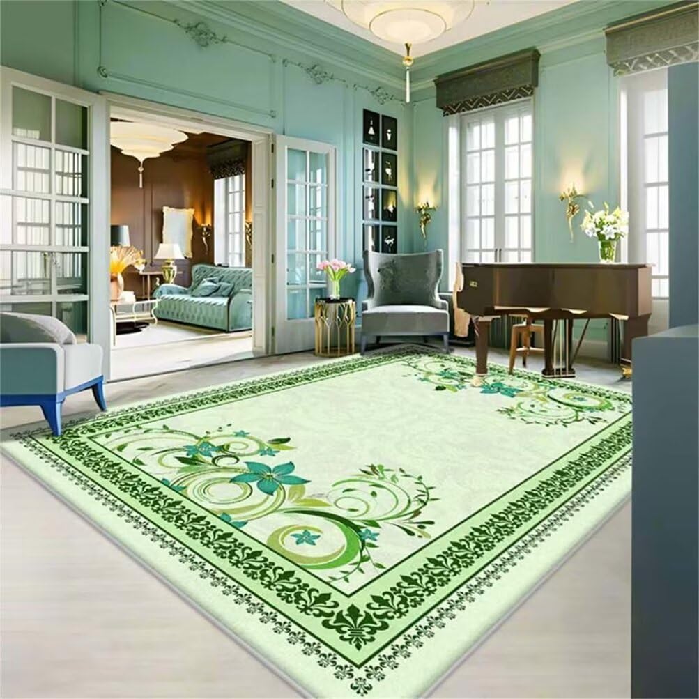Tapis de salon lavable grand format 160x210 doux et sain pour enfant