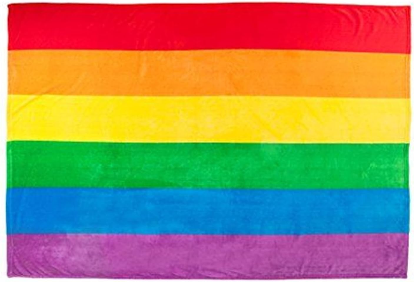 Sleeping Partners Oversize Blanket - Rainbow Pride Flag Print | 60" x 80" | Made of 100% Microdenier Polyester | Ideal as a Throw on a Bed, Sofa or Chair & Blanket for Outdoor, Picnic or Camping