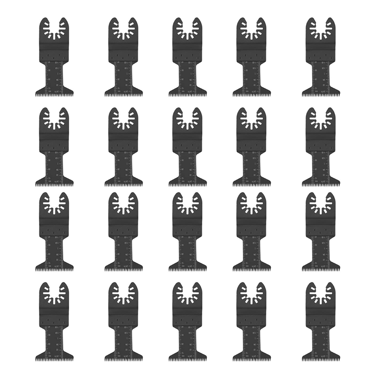 20 Sztuk 44mm Brzeszczoty do pił Oscylacyjnych Stal Wysokowęglowa Uniwersalne Ostrza do Narzędzi Oscylacyjnych Multitool Ostrza do Drewna Plastikowe Miękkie Metalowe