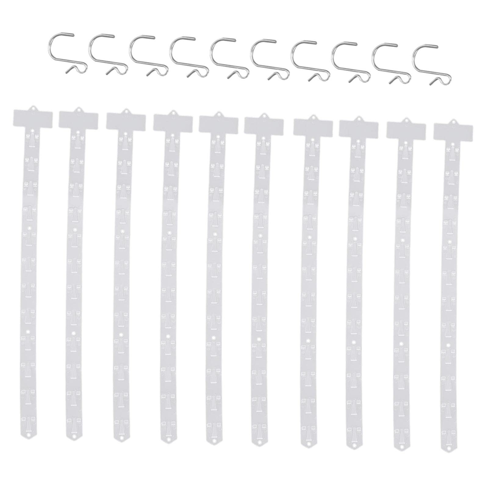 WOVEBIUS 10x Shop Hanging Strips Retail Hanging Holder Supermarket Shelf Hanger