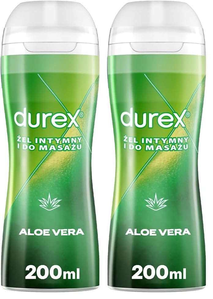 Durex Play, Gel de Masaje 2 en 1-200 ml (El Embalaje Puede Variar) (D-10050664) (Paquete de 2)