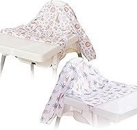 Vista 13 de Babero de Manga Larga para Bebé - Baberos a Prueba de Desastres para Bebés - Ajustable, Impermeable y con Accesorio para Silla/Mesa Alta