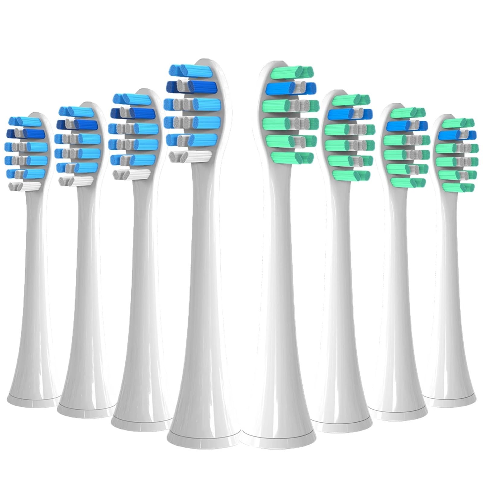 Testine, compatibile con Philips, HX3 HX6 HX9 HX8 | serie HX7; sistema a scatto; C1 C2 C3 D12; 1100 2100 4100 4300(4Bule 4Green)