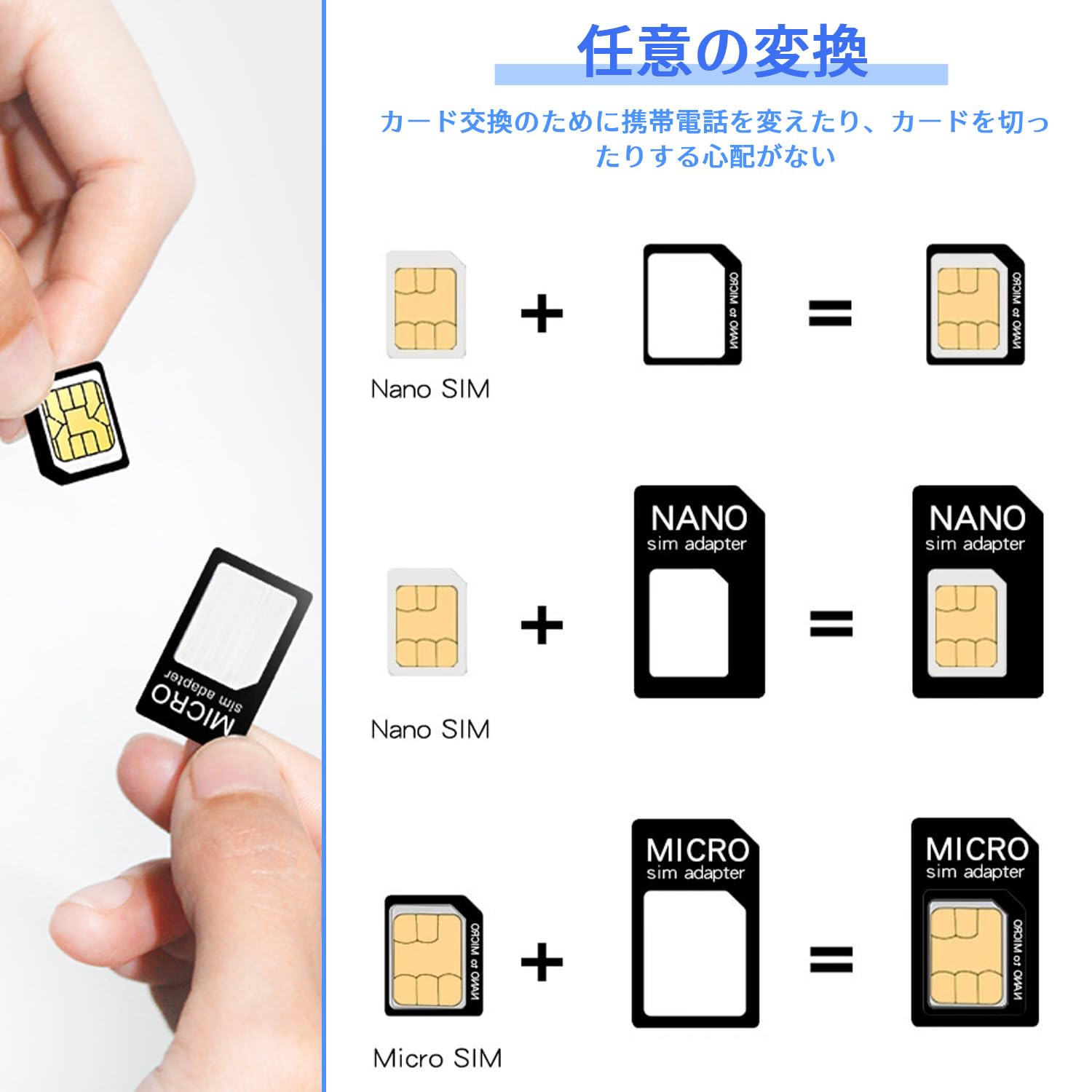 Amazon | SIMアダプタ SIMカード ピン 2個セット SIMピンケース＆SIM