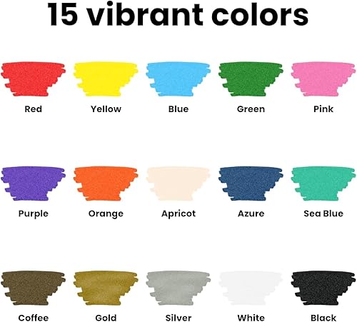 Miniatura 2 de Chalkola 15 bolígrafos de pintura acrílica de punta extrafina para pintura de roca, lienzo, madera, cerámica, vidrio, marcadores de pintura acrílica