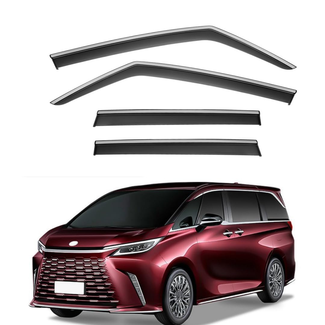 Fengjp Normal Car Window Wind Deflectors For Lexus Lm Aw10 2024+, Window Wind Deflector Visor Rain Smoke Guards Automotive Accessories
