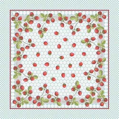 Toalha de Mesa Super Prática Estampada Frutas Vermelhas - Lepper (Cereja)