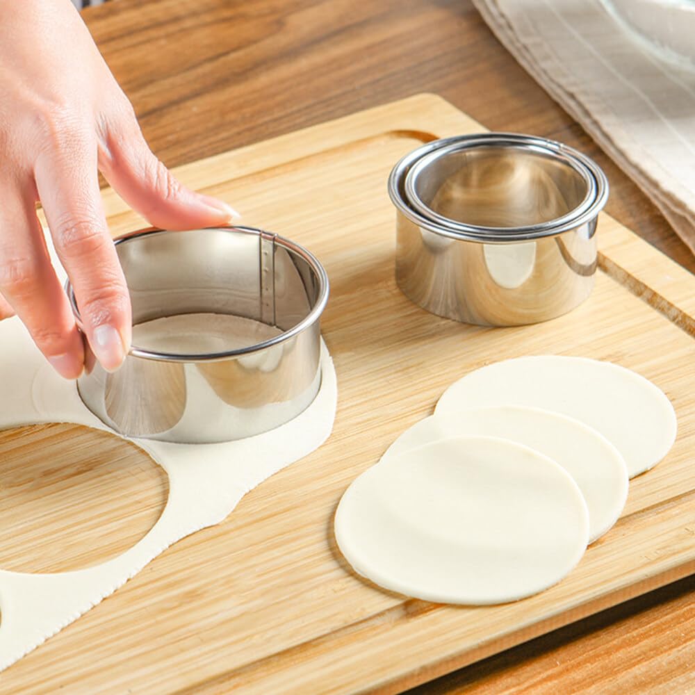 Set 8 Stampi Per Ravioli Cinesi | Con Rotella Tagliapasta | Per Wonton, Gnocchi, Biscotti