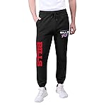 Ultra Game NFL Official Adults Super Soft Game Day Jogger Sweatpants - Unisex, Buffalo Bills, Black, Medium