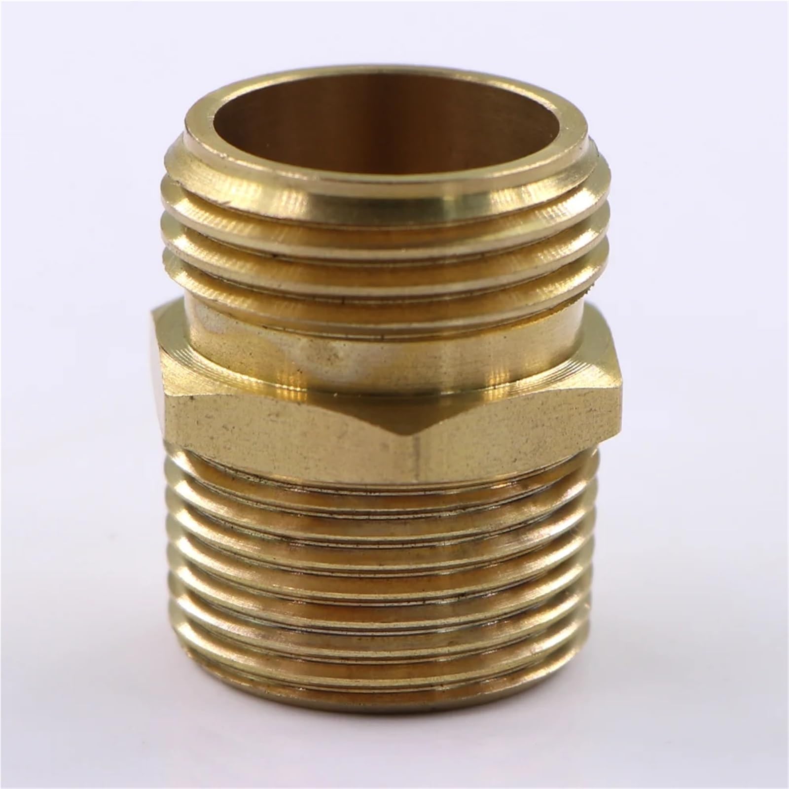 Lot de 2 connecteurs de tuyau d'arrosage NPT en laiton de 1,9 cm vers BSP mâle pour arrosage de jardin