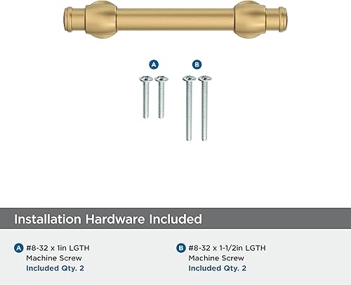 Miniatura 5 de Amerock BP36770CZ  Mango de gabinete de bronce champán  Mango de gabinete de centro a centro de 3 pulgadas (2.992 in)  Winsome  Jaladera de cajón