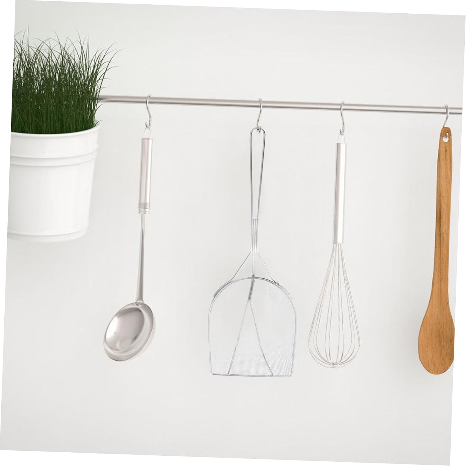 Stainless Steel Skimmer Spoon for Outdoor Cooking Large Grease Strainer with Fine Mesh Durable Camping Utensil for Effortless Food Preparation