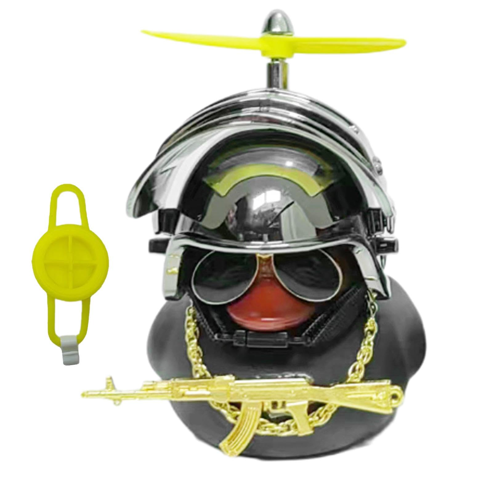 Duck Car Accessories - Cute Cool Glasses Duck with Propeller Hat | Motorcycle Handlebar Duck, Car Dashboard Decorations, Car Duck Decor for Truck, RV, Scooter — image 1