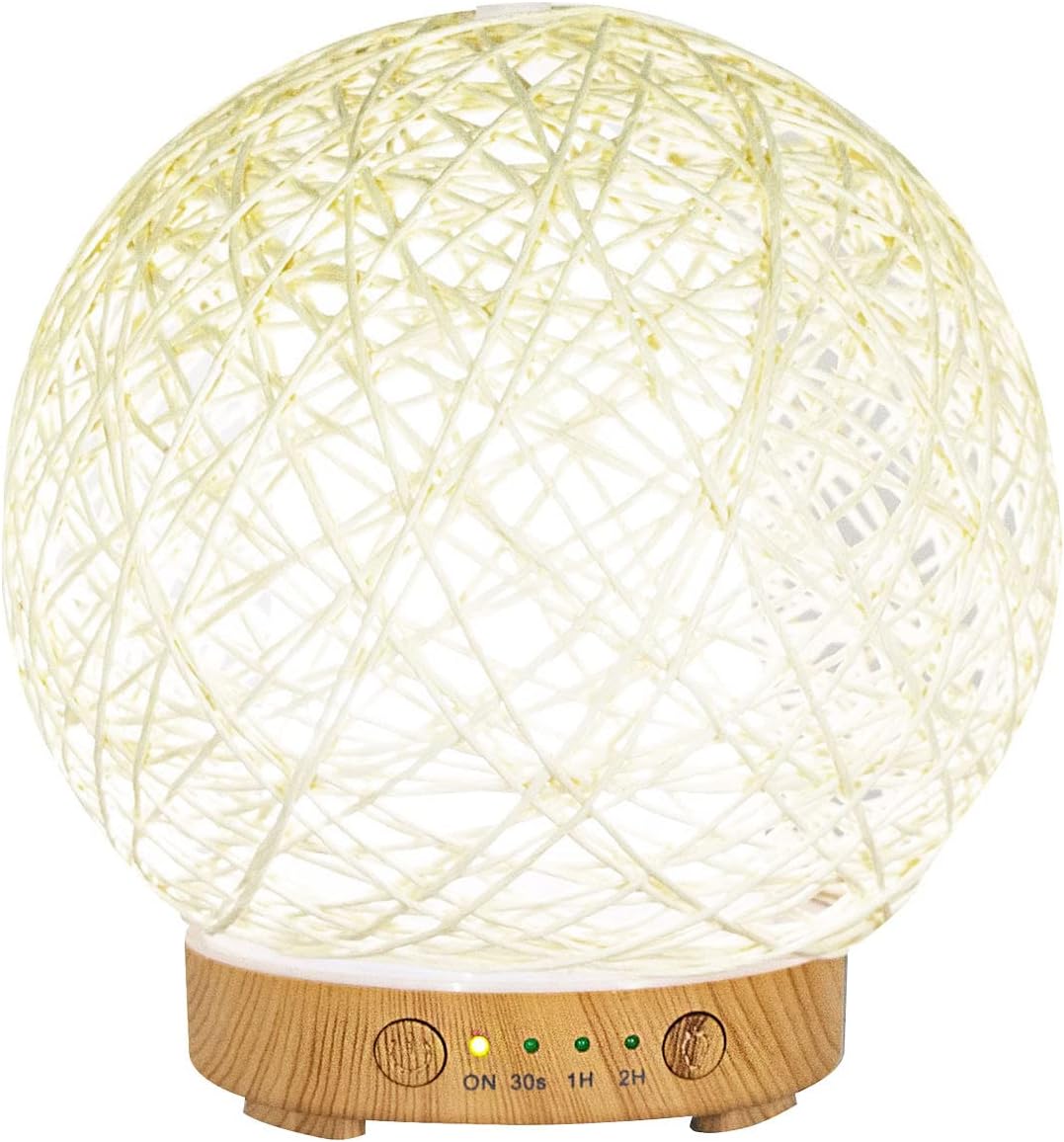 1957 Difusor Esencias Naturales Humidificador de espray de con humectante y purificador de doméstico emisor de Colorido Ambientador Humidificador (Khaki, B)