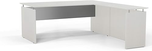 Mayline MNRTTSS Medina 48-12 "W Retorno sin manos para usar con escritorios, se vende por separado, laminado texturizado de sal marina