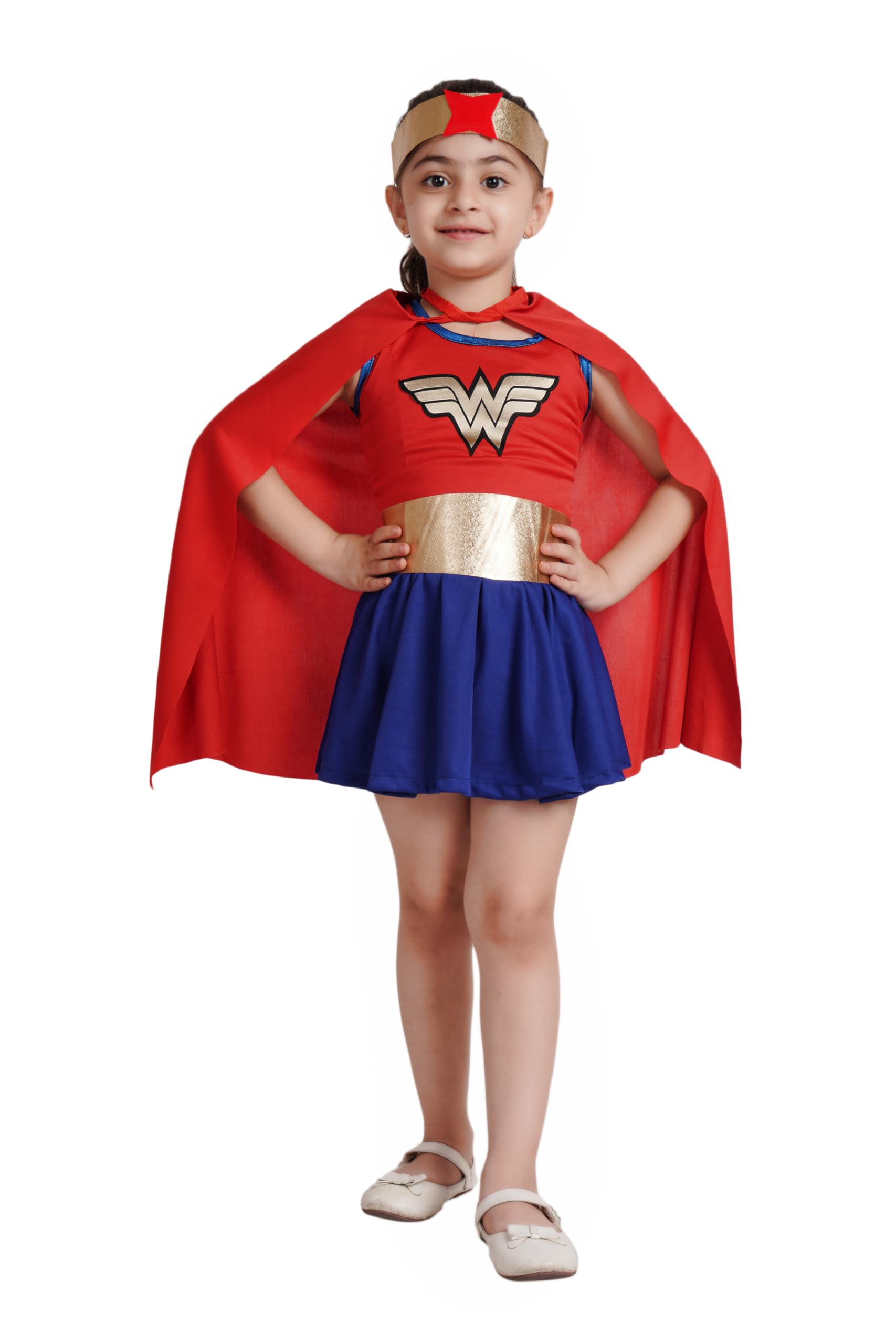 Kaku Fancy Dresses Superhero Costume for Girls – Fancy Dress Outfit for Halloween, Birthday, Role Play