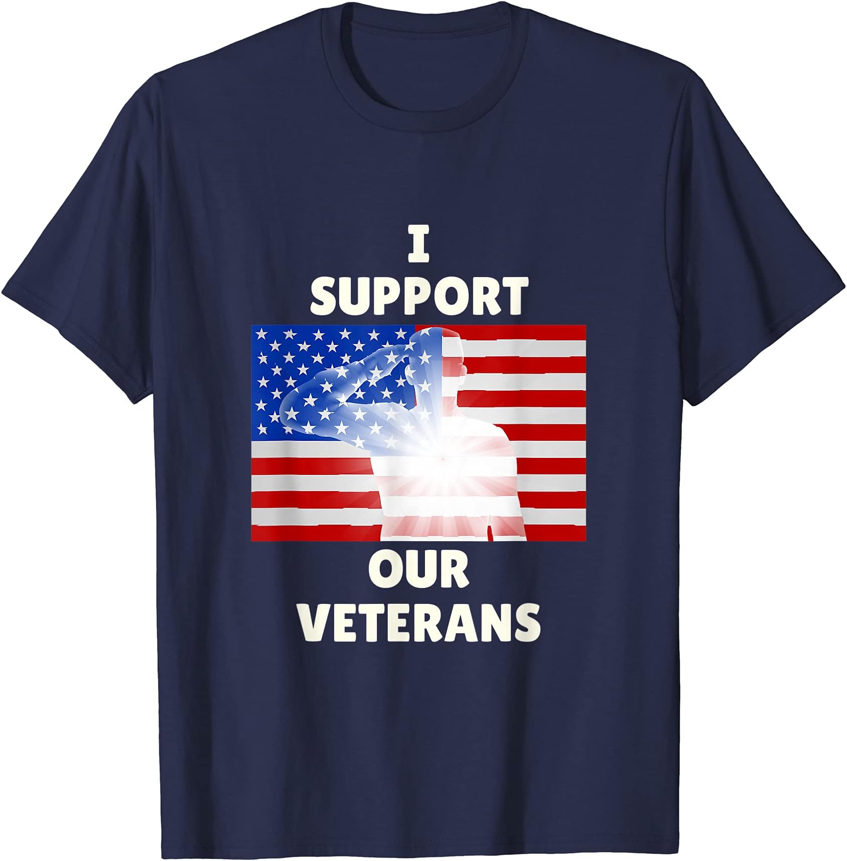 Brain Box T-ShirtsBrain Box-I Support Our Veterans Troops Vets US Forces Tee