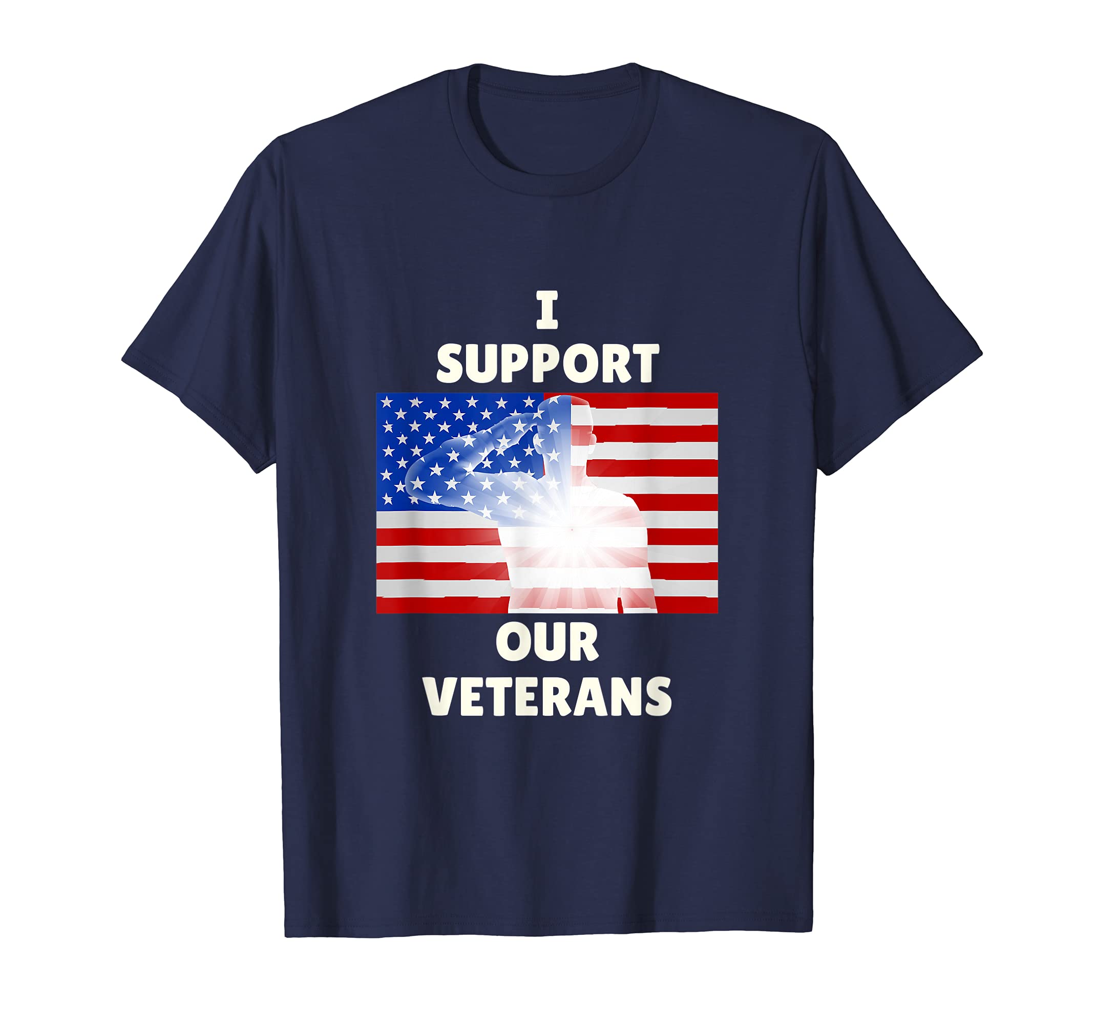 Brain Box T-ShirtsBrain Box-I Support Our Veterans Troops Vets US Forces Tee