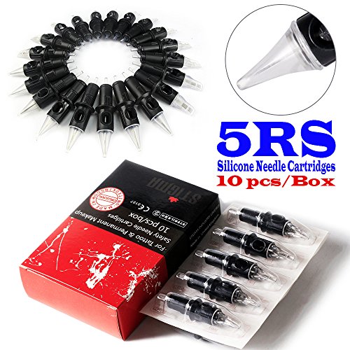 Solong Tattoo Stigma Disposable Tattoo Needle Cartridges Silicone Drived Round Shader (RS) 10pcs/Box EN05-5RS
