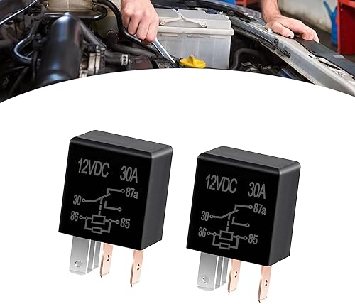 UGSHY 4 relés estables impermeables para automóvil, interruptor de relé de 5 pines, 12 V, 30 A, kit de relé estándar resistente, universal para