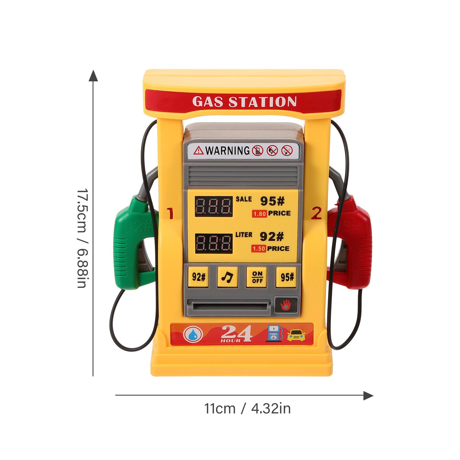 TOYANDONA 1 juego de juguete de la estación de servicio de juguete con bomba de gasolina para niños Juego de estación de servicio juguetes Modelos de modelo de bricolaje