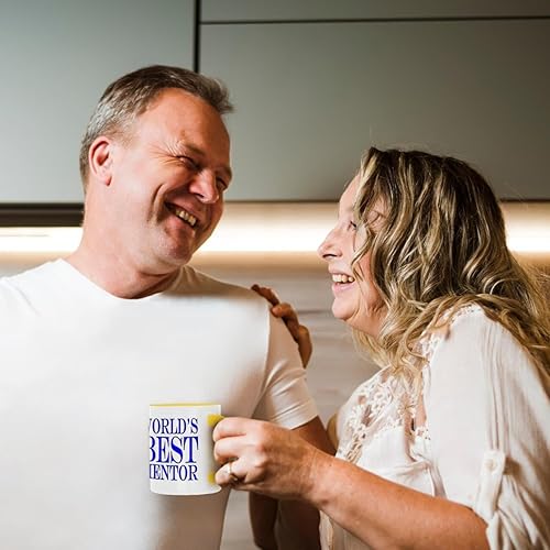 Miniatura 10 de 3dRose Worlds Best Mentor - Taza de dos tonos, 11 onzas, multicolor