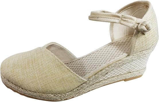 Espadrilles Dressy Wedge Sandals Solid 