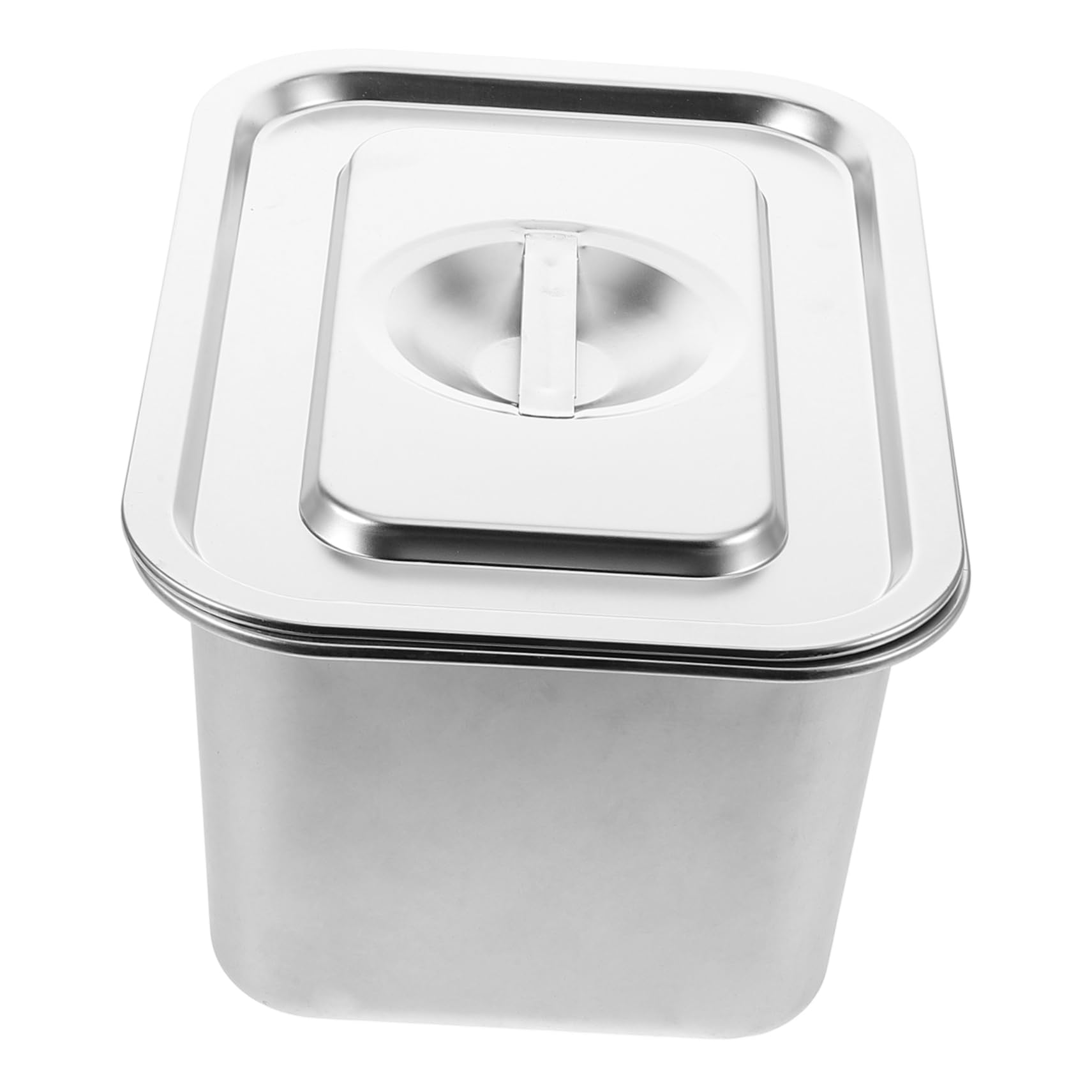 DECHOUS Compact Stainless Steel Kitchen Compost Bin with Odor Sealing Lid Food Waste Container for Countertop Composting Encourages Waste Segregation and Practices