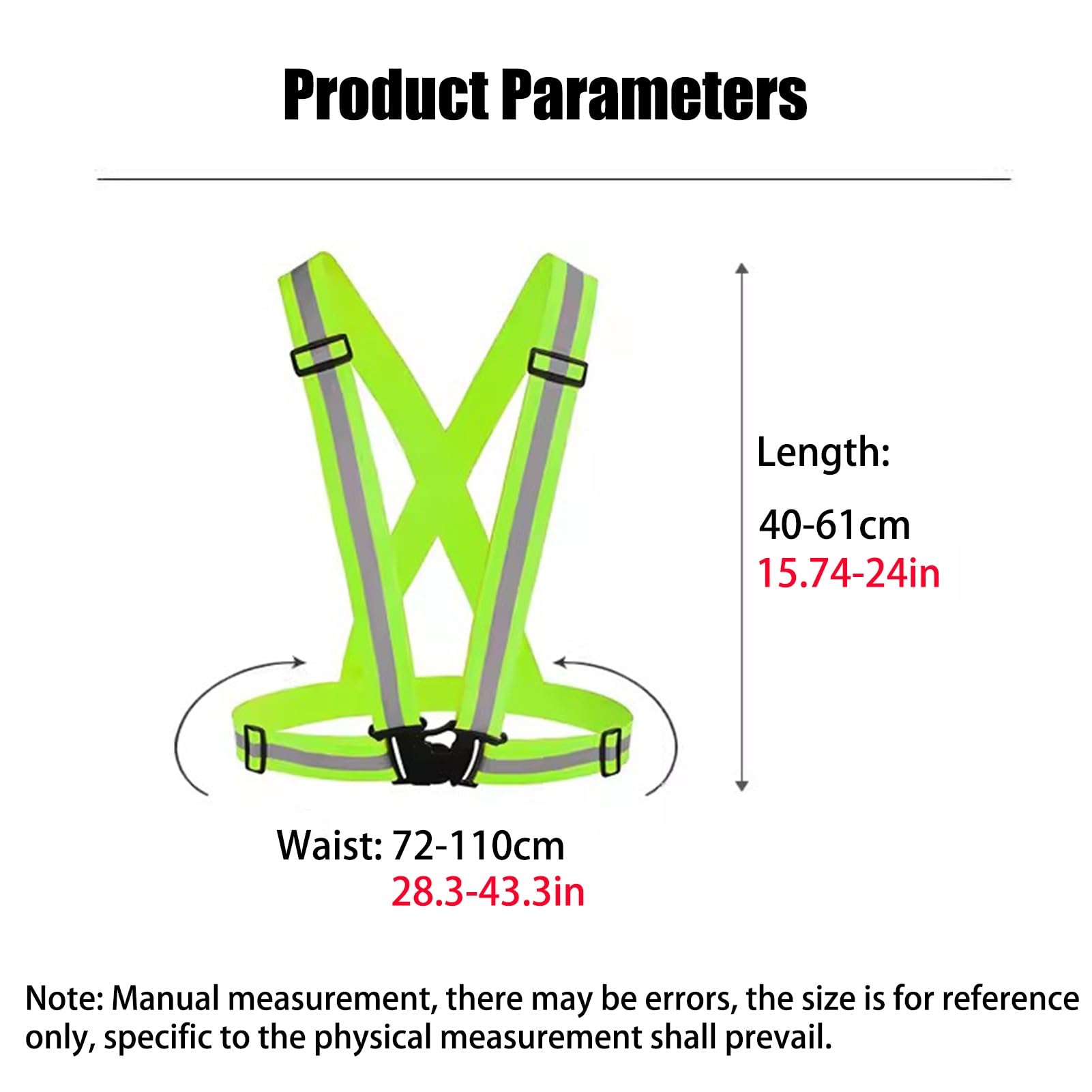 Chaleco de seguridad Chalecos reflectantes de seguridad para hombres y mujeres, chalecos de alta visibilidad para trabajos de tráfico, carreras y guardias de seguridad ( Color : Green , Size : 30pcs )