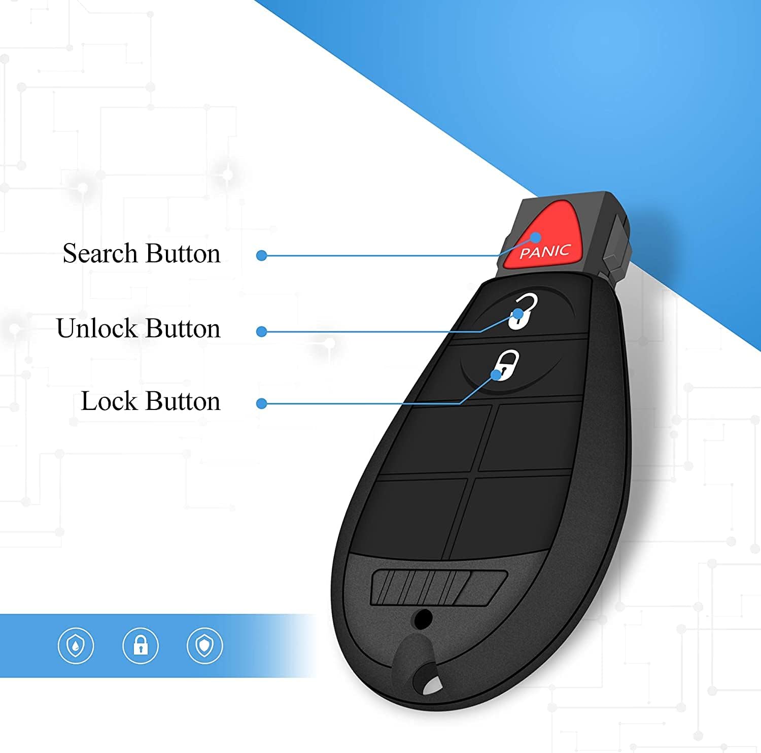 Buy Tyranway Fit For Keyless Entry Remote Key Fob Chrysler Town And Country 08 18 300 08 10 Dodge Charger 08 12 Ram 08 12 Challenger 08 14 Durango 08 12 Grand Caravan 08 19 Journey 09 10 Jeep Commander Online In Usa B092hppzjc