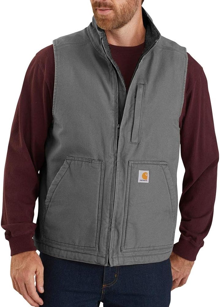 mens Sherpa Lined Mock-neck Vest Work Utility Outerwear (pack of 1)