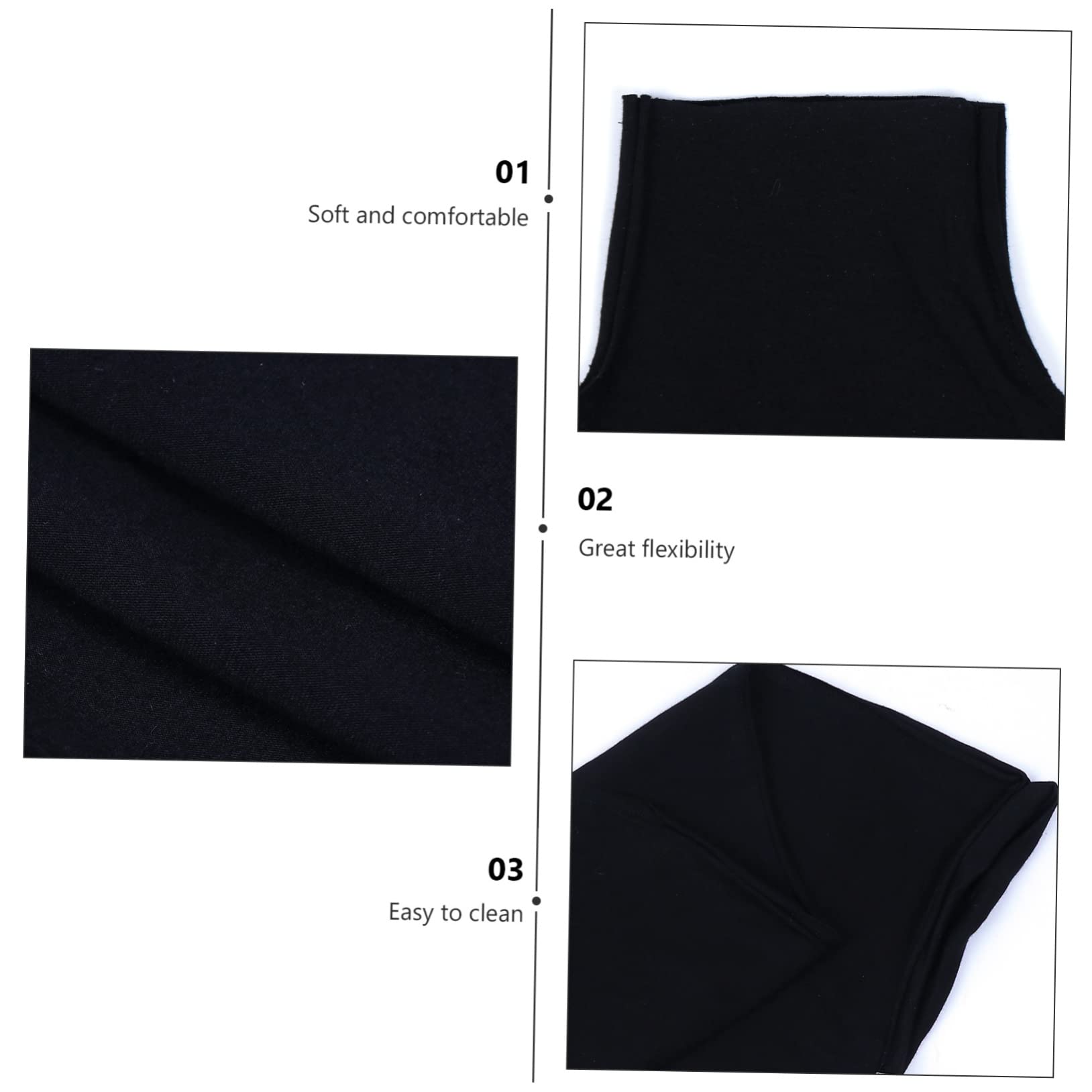 FELTECHELECTR 1pc Cloth Cover Mannequin Prop Clothing Display Clothing Store Display Lace Wig Black Dresses Women Outfits Wig Stand Fashion Mannequin Cotton Cover Upper Body Cover