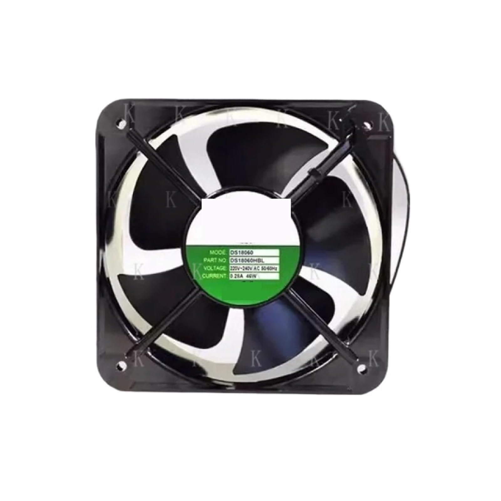 BRODEFUP DS18060HBL 220V/240V 0.28A 46W 18CM Ball Bearing Cooling Fan