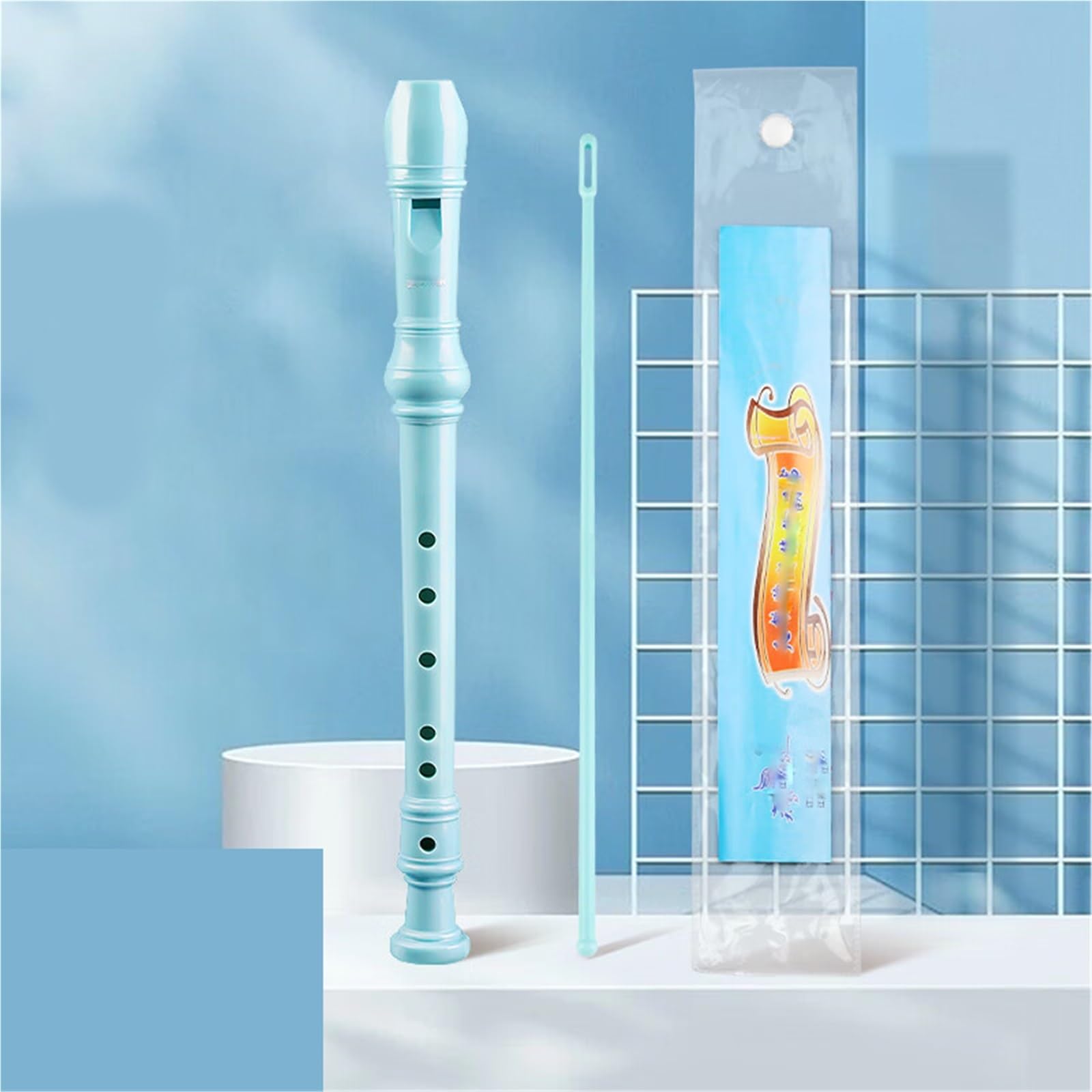 6 Otworowy Flet Prosty W Stylu Niemieckim Przyjazny Dla Początkujących Niebieski Instrument Dęty Dorosłych Flety Proste Dla Początkujących