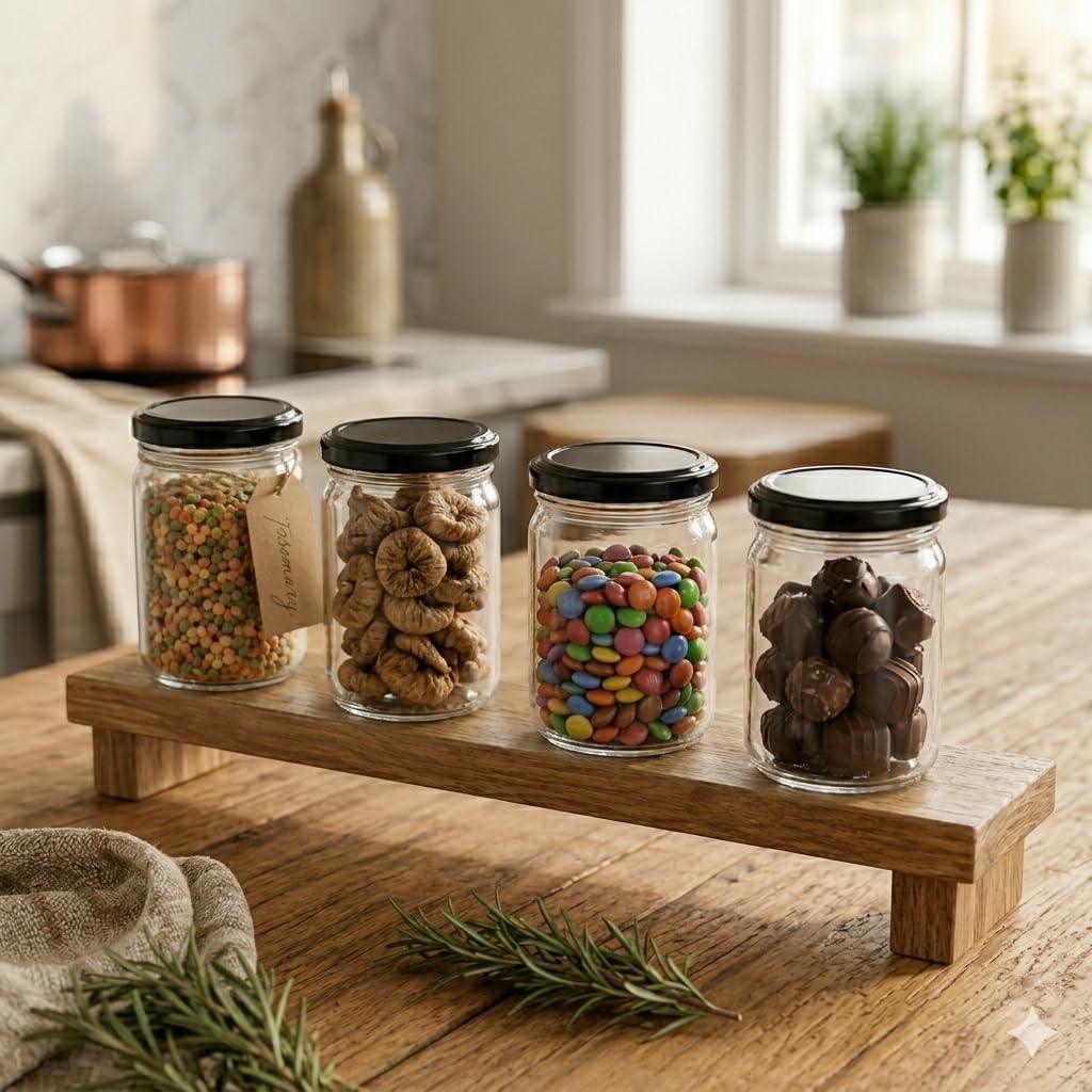 Pure Source India Glass Jars - Airtight Storage -11 Pure Source India Glass Jars - Airtight Storage -11