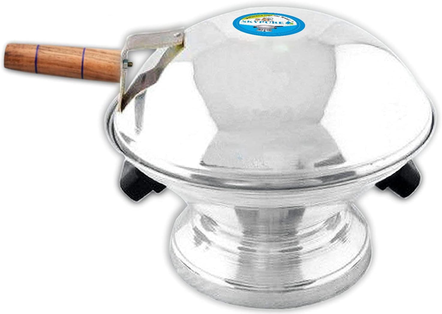 Aluminum Tandoor Bati Maker Baking Oven, 25 x 25 x 35 Cm, 1 Piece, Silver Gas Tandoor, Barbecue Grill Food Steamer Cookware Set (Aluminium, 1 - Piece)