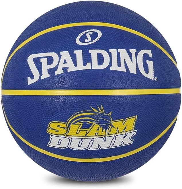 Spalding Slam Dunk NBA Basketball Official Ball Size 5, 6, 7 with Air Pump Rubber Basketball (5) : Sports & Outdoors