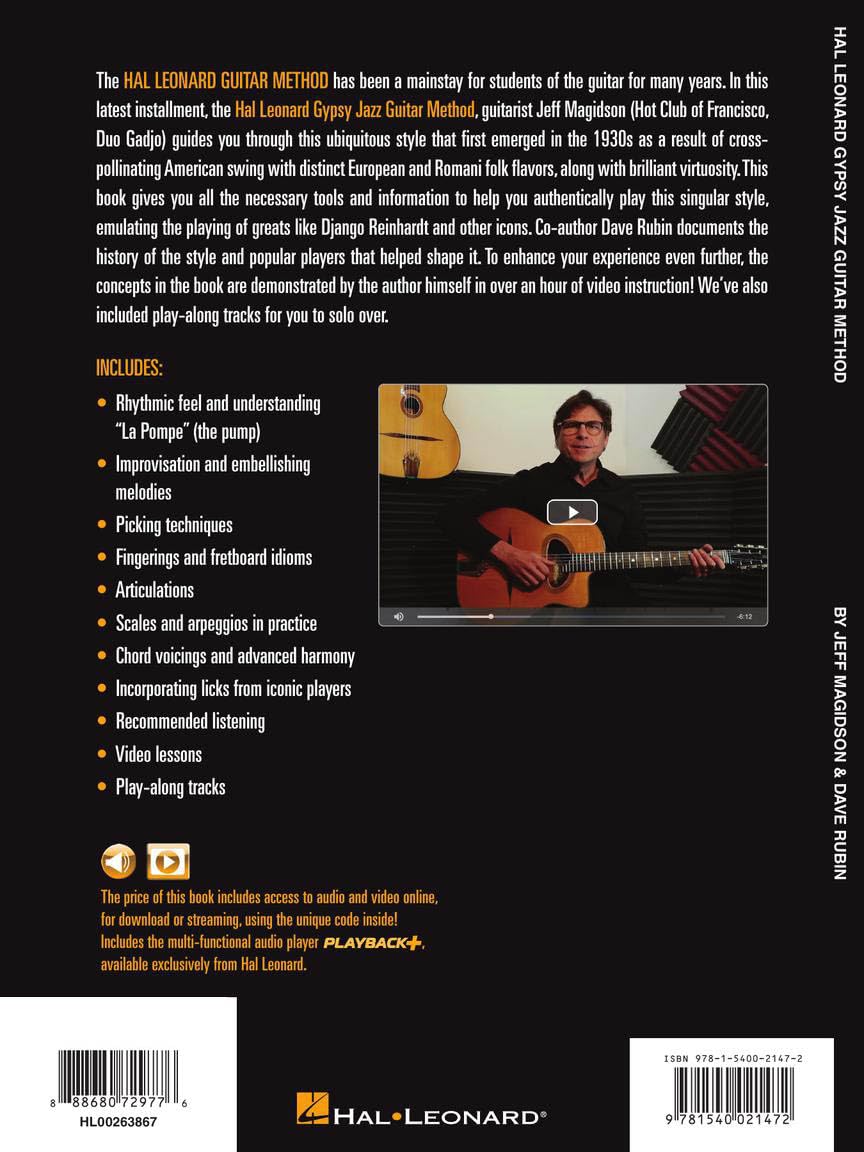 Hal Leonard Gypsy Jazz Guitar Method: Includes Video Instruction and Audio Play-alongs!