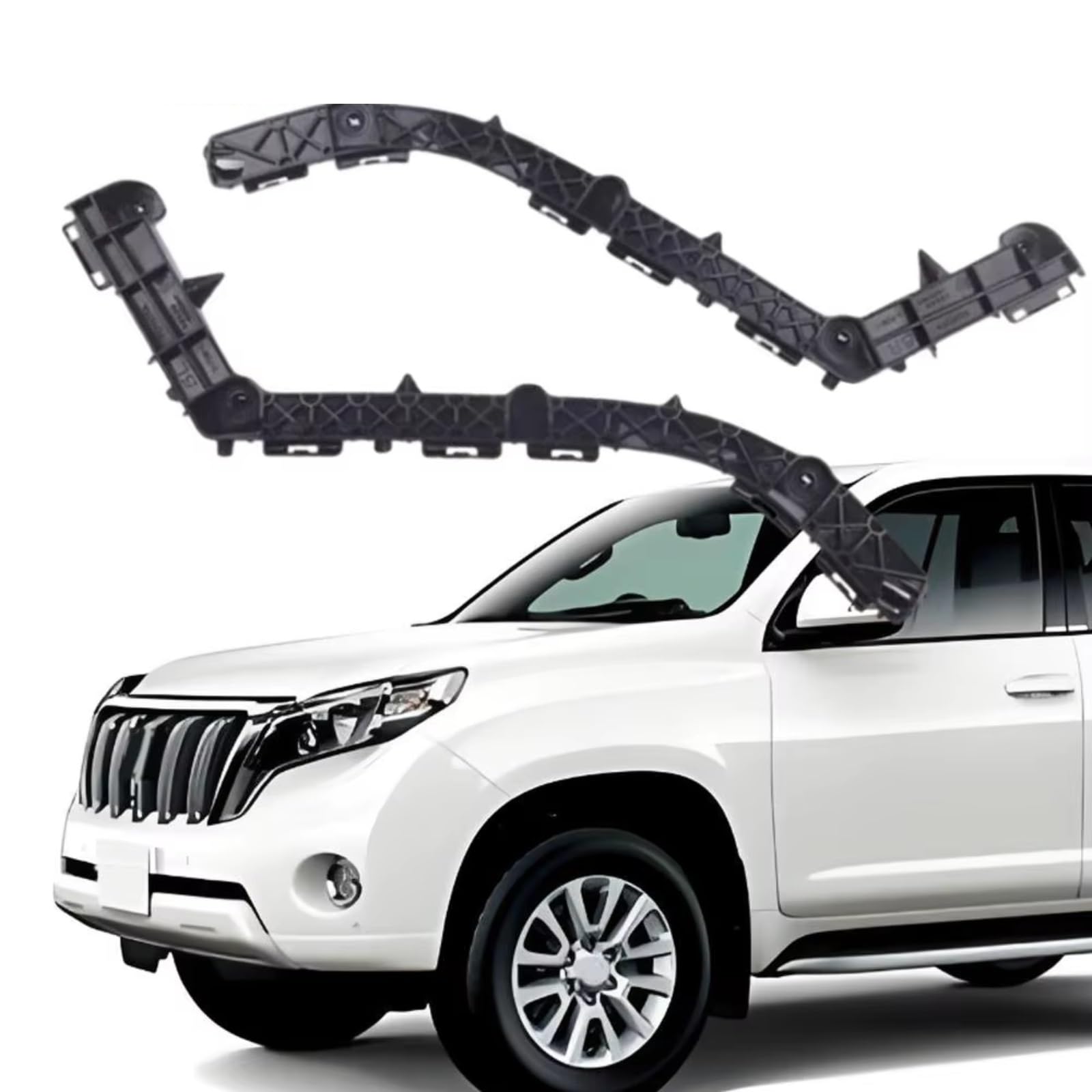 Support Pare-chocs 1 Paire Retainer De Parechocs Arrière Pour Bracket Support 52156-60080 Compatible Avec Toyota Pour Land Pour Cruiser Pour Prado 150 2010-2017
