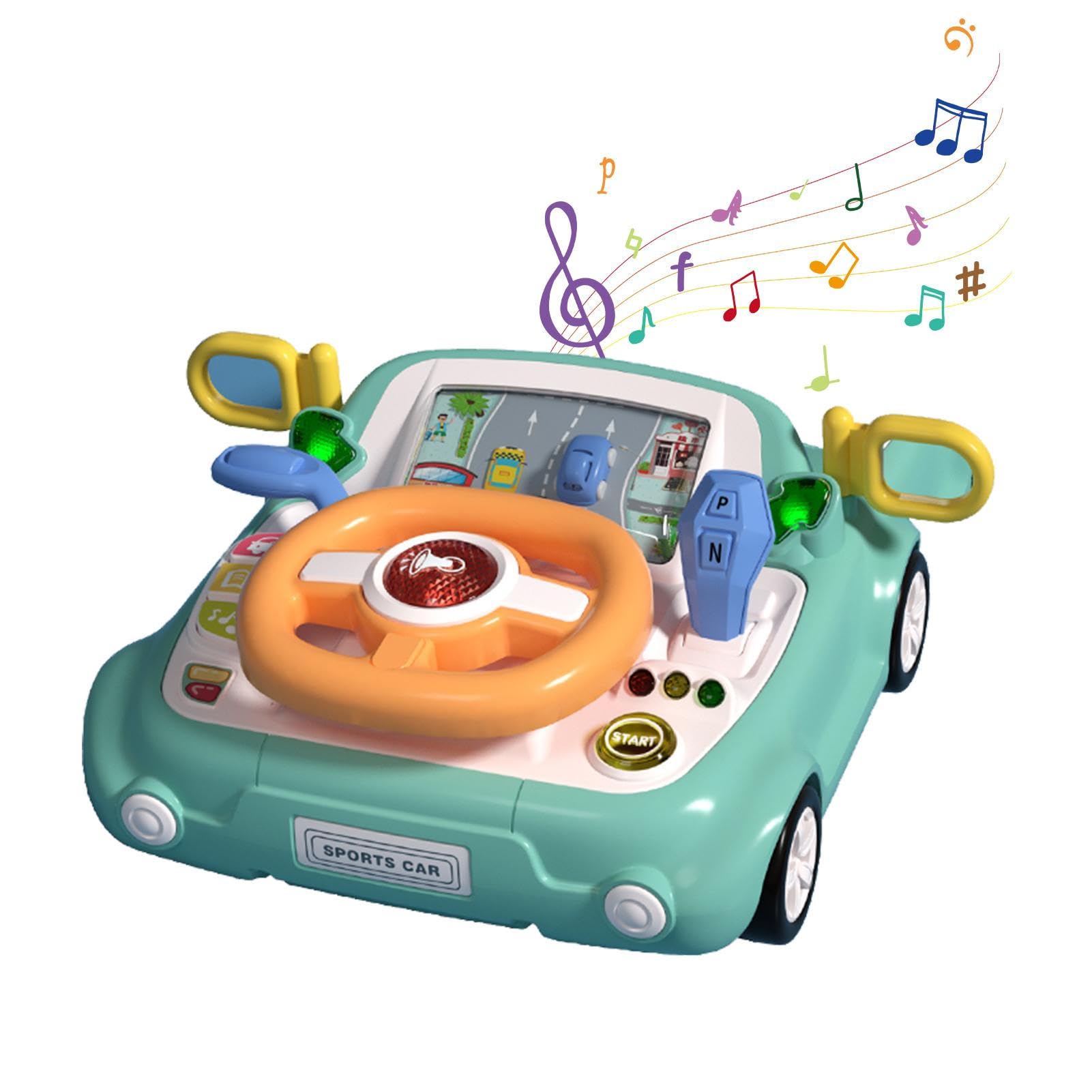 Amazon.co.jp: Kids Steering Wheel Toy, Simulation Learning Toy