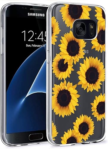 Miniatura 1 de Funda para Samsung Galaxy S7, funda transparente para niñas y mujeres, TPU suave a prueba de golpes, funda protectora transparente para Samsung