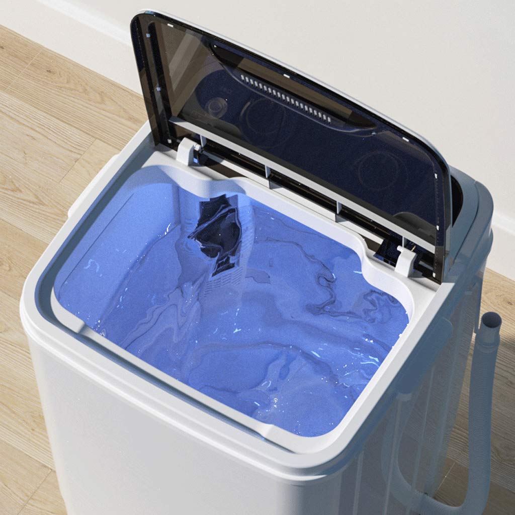 Lavatrice Portatile Compatta,Lavatrice Semiautomatica e Asciugatrice Centrifuga con Tubo Lungo Incorporato,capacità 5 kg,per Appartamenti Dormitori da Campeggio.