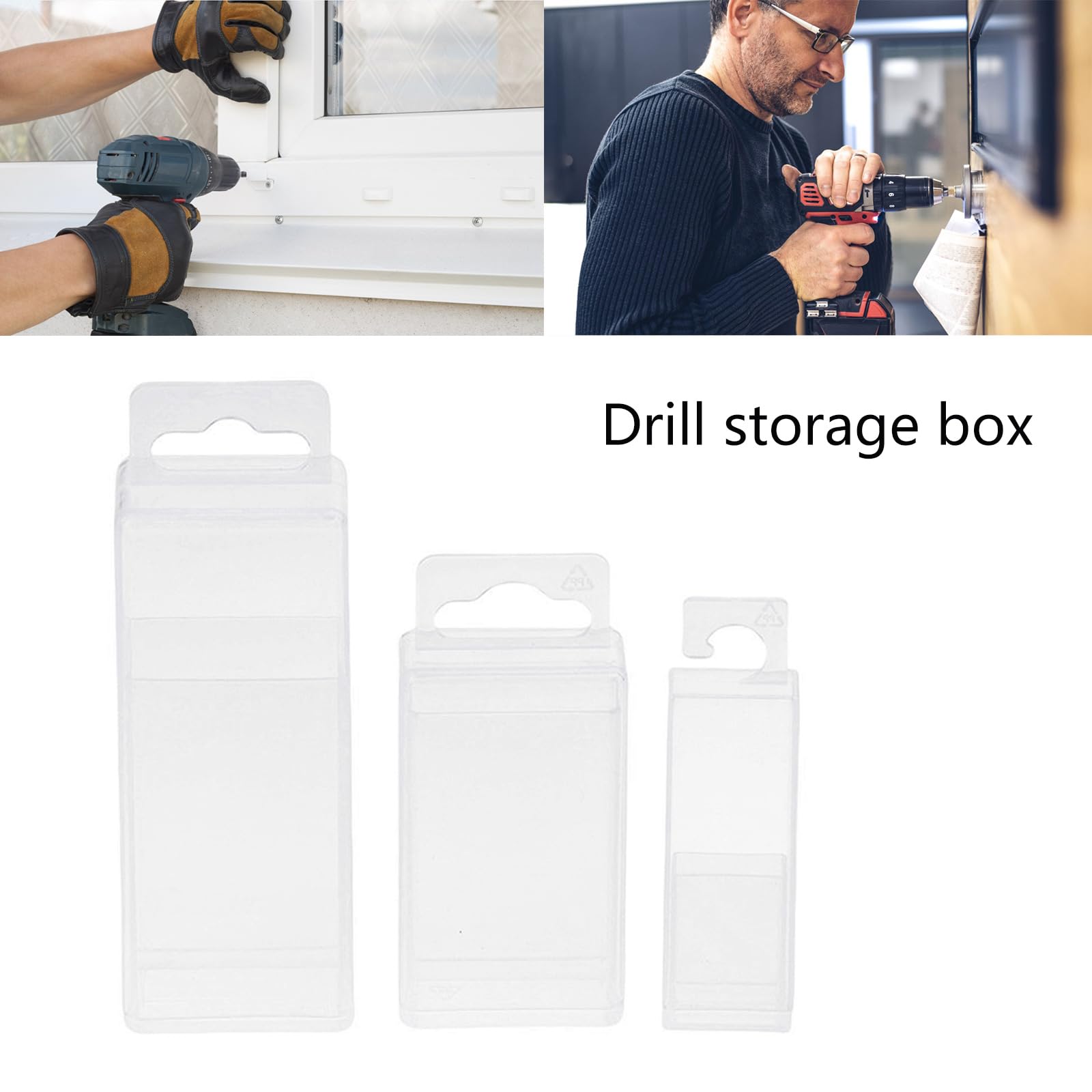 Telescopic Transparent Organizers Box For Storing Various Drill Bits And Tool Accessories In A Portable Design